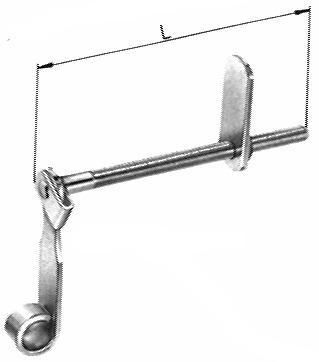 Werkstarck Jaloezieslot, zware uitvoering, verstelbaar