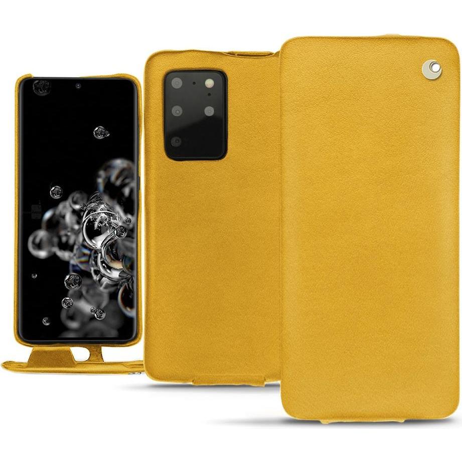 Noreve Lederschutzhülle vertikal (Samsung Galaxy S20+ 5G), Smartphone Hülle, Orange