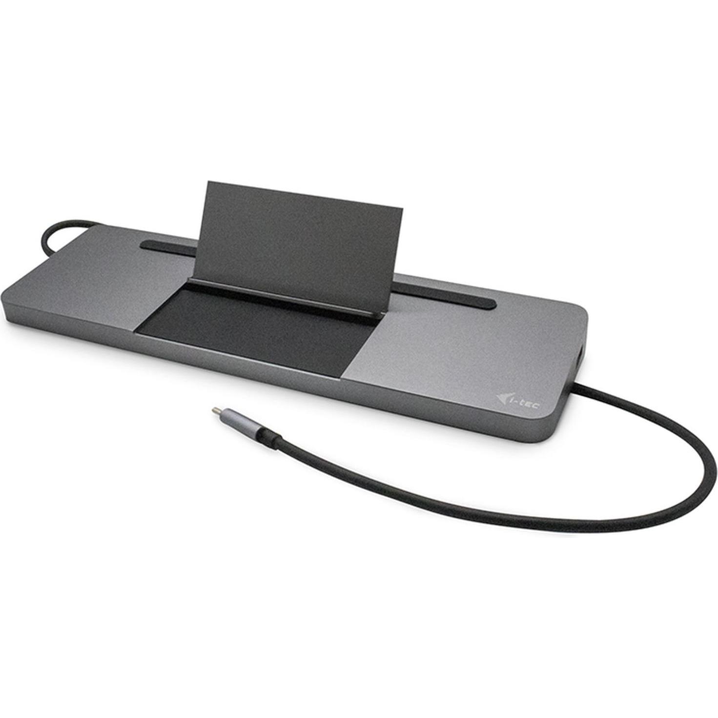 i-tec Ergonomic 4K (USB-C), Docking station + Hub USB, Nero