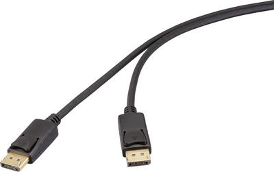 Produktbild Renkforce DisplayPort Stecker Schwarz RF-6830476 4K UHD (RF-6830476) (3 m)