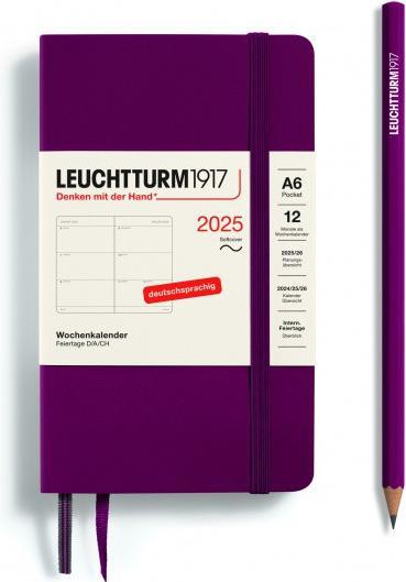 Leuchtturm1917 LEUCHTTURM 1W/2S.POCKET SC P.RED (A6, 1 Woche / 2 Seiten)