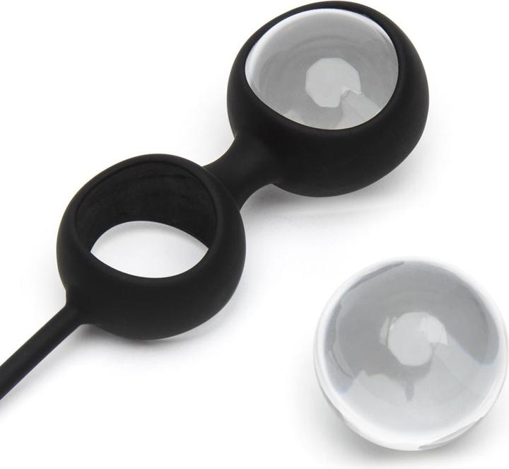 Actual product image Fifty Shades of Grey Inner Goddess Glass Pleasure Balls