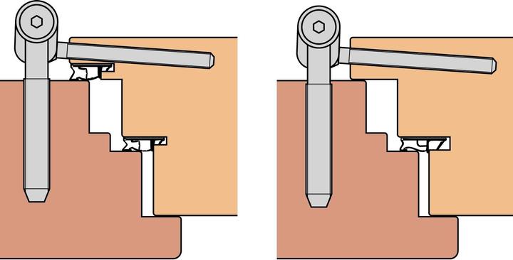 Actual product image Anuba Front door hinges Top 316 Lift