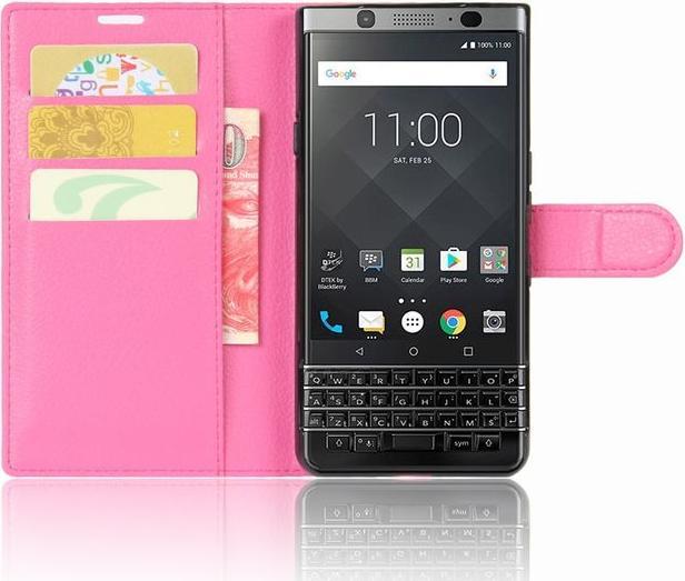 Produktbild MU Classic Litchi Leder Bookcover (Blackberry KEYone)