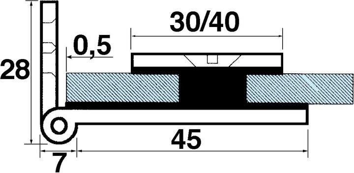 Produktbild Werkstarck Glastürscharniere