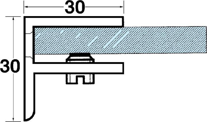 Productafbeelding EBB Glazen plank klemsteun (1 Pcs.)