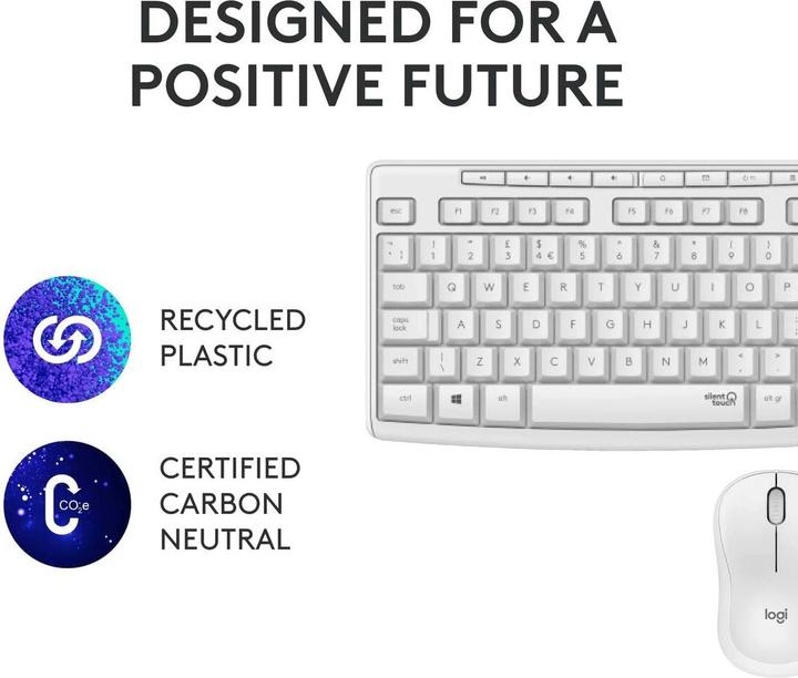 Produktbild Logitech MK295 Silent Wireless Combo (Englisch International, Kabellos)