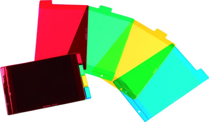 Actual product image Oxford Plastic registers, blank, coloured, PVC, A5 landscape