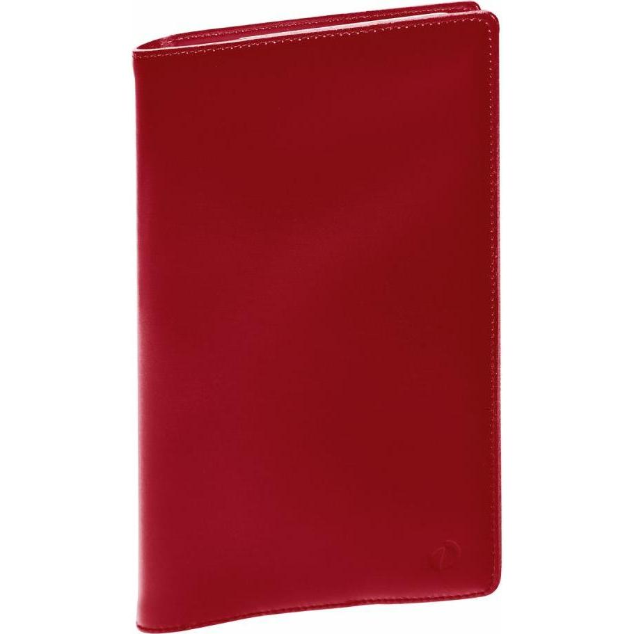 Quo Vadis, Agenda, Buchkalender Minister 16x24cm Luna Leder Rot 2025 (16 x 24 cm)
