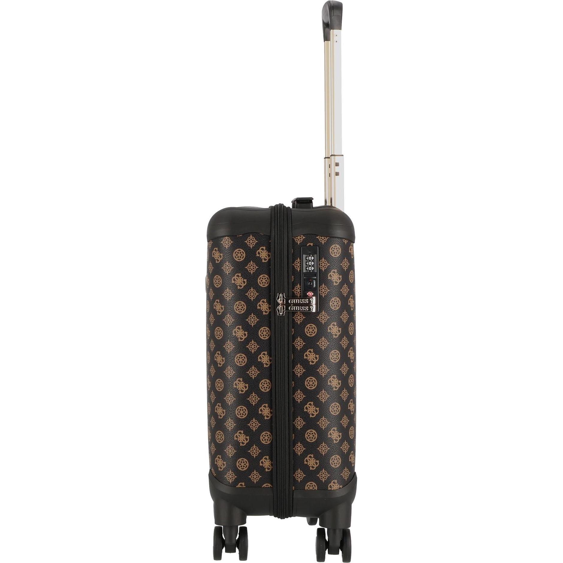 Thumbnail - Guess, Koffer, Wilder 4 Rollen Kabinentrolley 53 cm, Braun, (32 l, Handgepäck (bis 50l))