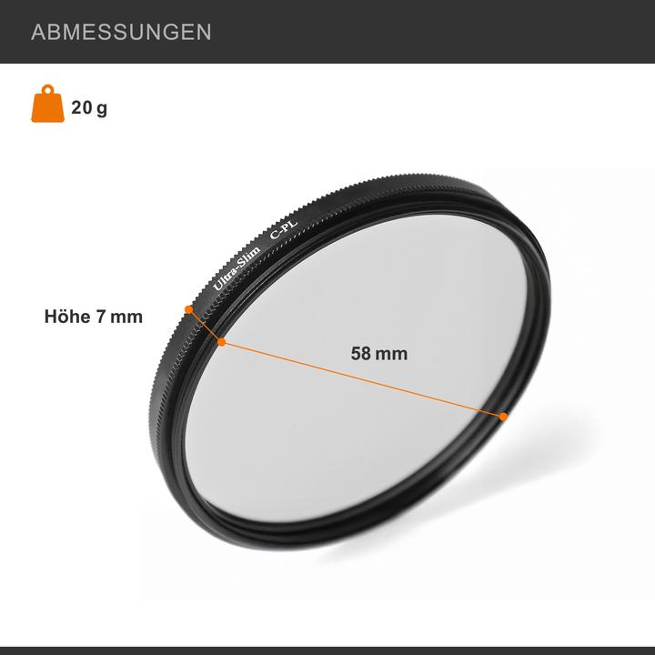 Produktbild Massa High Quality CPL Polfilter 58 mm (58 mm, Polarisationsfilter)