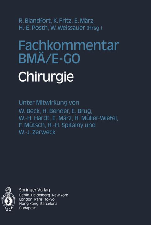 Produktbild Fachkommentar BMÄ/E-GO (Deutsch, Ewald März, Kurt Fritz, Rudolf Blandfort, 2012)