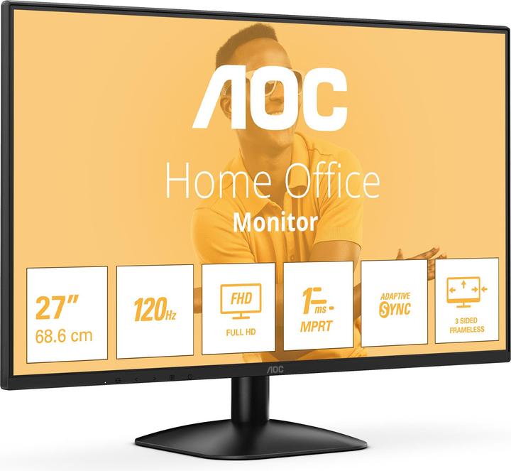 Produktbild AOC 27B31H IPS Monitor,,, HDMI, D-Sub (1920 x 1080 Pixel, 27")