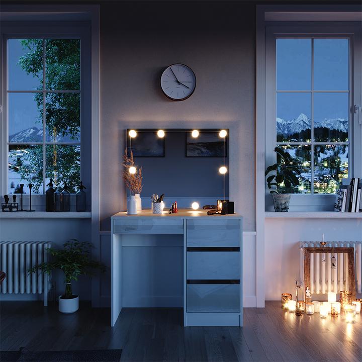 Actual product image Vicco Sherry with lighting (90 x 40 x 75 cm)