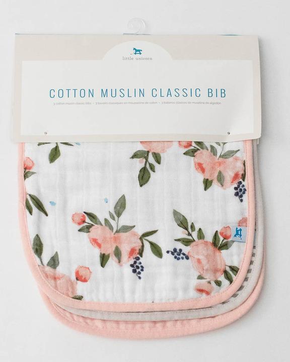 Actual product image little unicorn Classic Bib (0 Months)