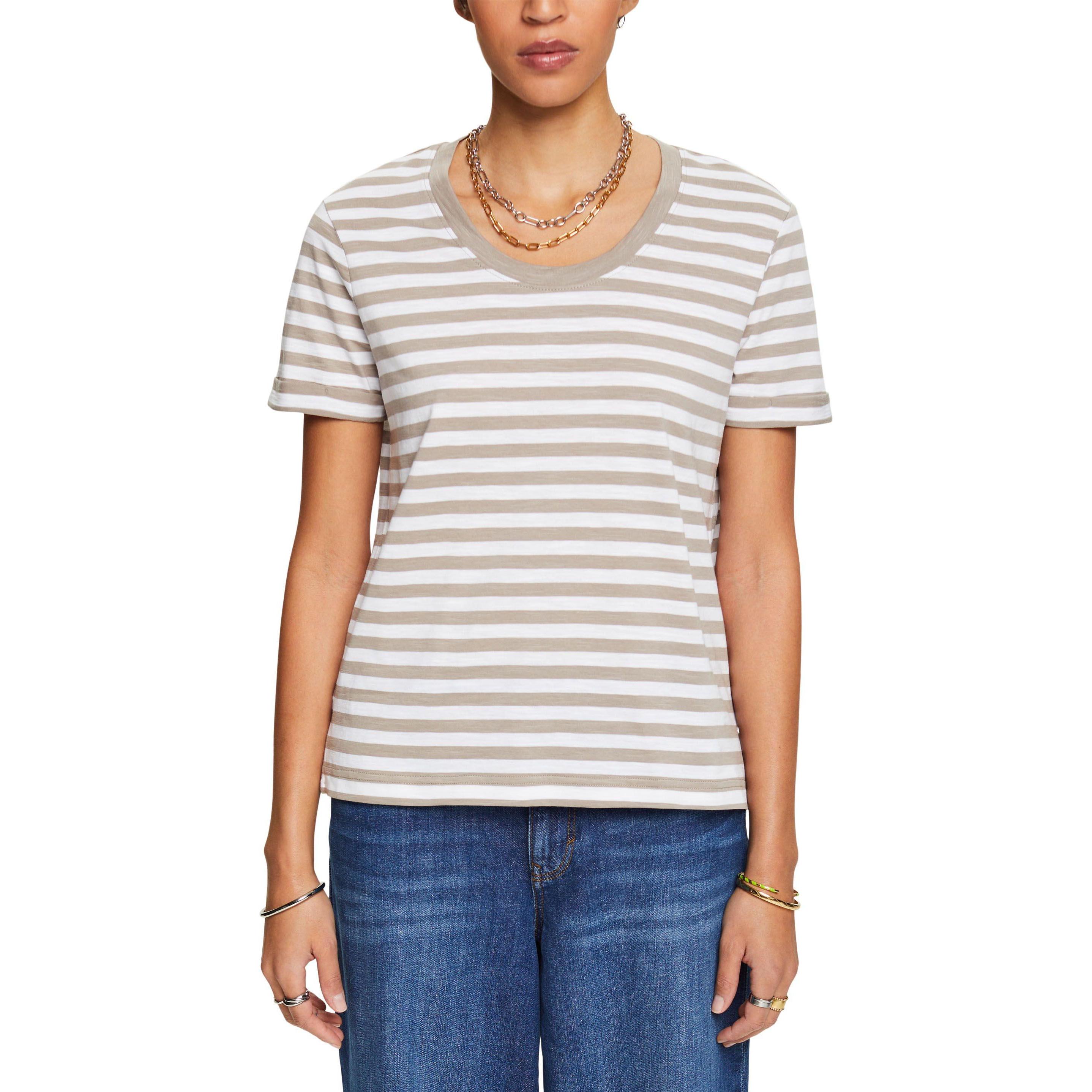Thumbnail - Esprit, Damen, Shirt, t-shirt, Beige, (XXS)