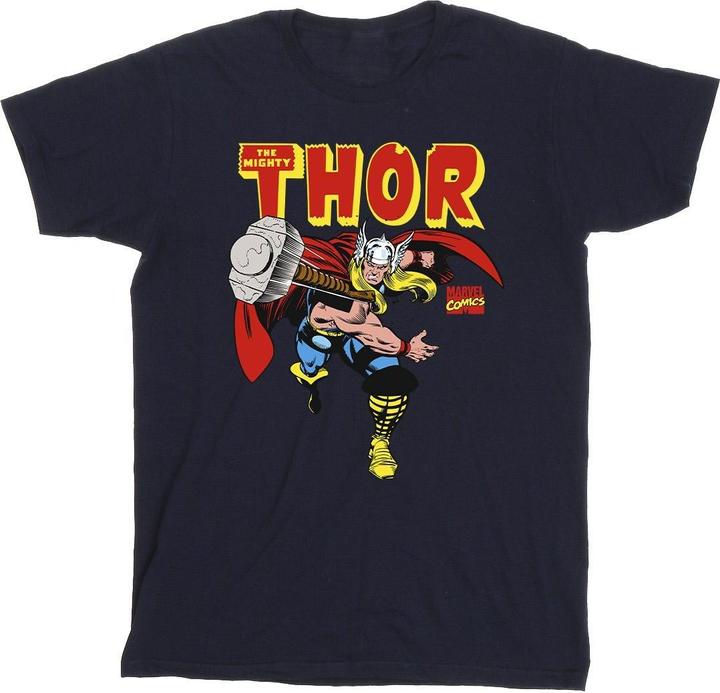 Actual product image Marvel Boys Thor Hammer Throw T-Shirt (128)