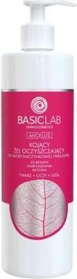 Actual product image BasicLab BASICLAB Micellis kojący żel oczyszczający do skóry naczynkowej 2% Betainy, Naryngenina, Ektoina (Facial cleansing wipes, 300 ml)