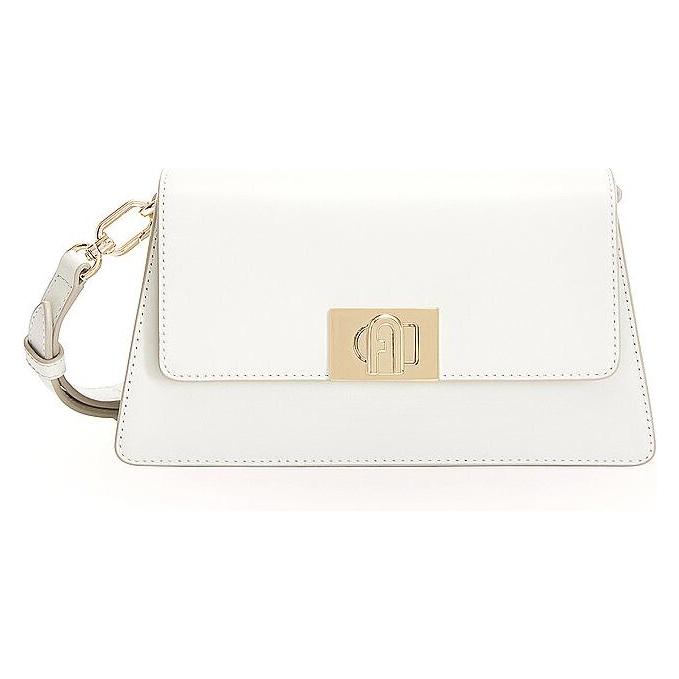 Furla, Damen, Handtasche, Schultertasche "Zoe" Ivory, Beige