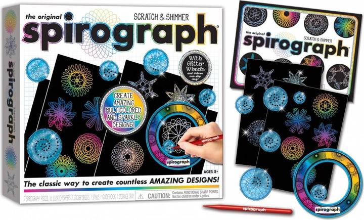 Actual product image Playmonster Spirograph Scratch & Shimmer
