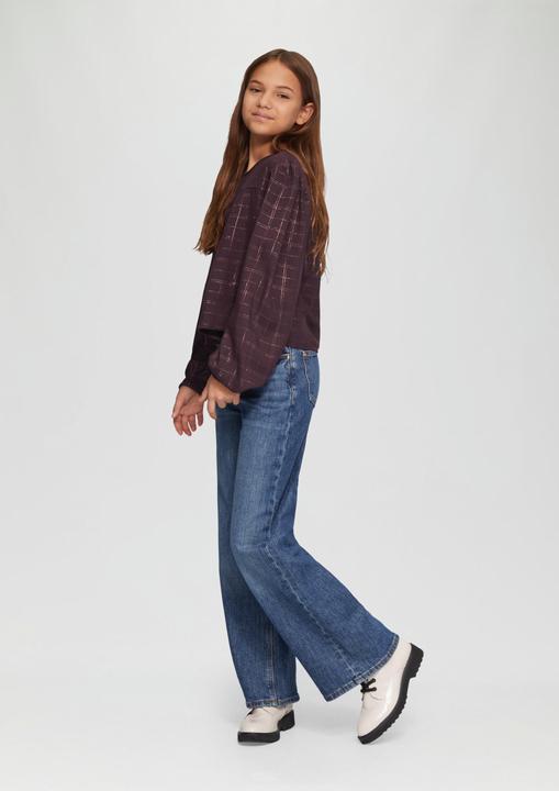 Produktbild S.Oliver Bluse Verkürzte Bluse im A-Shape mit Puff-Ärmeln (146, 152)