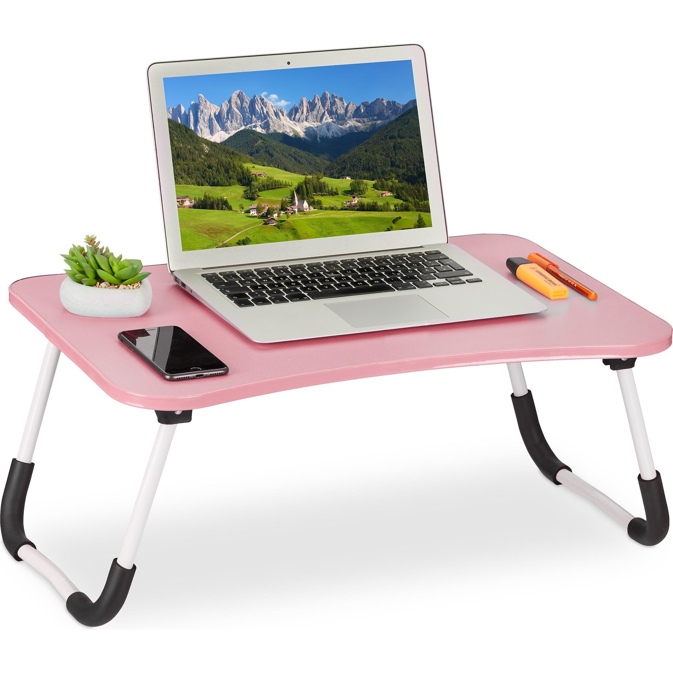 Relaxdays Laptoptisch, Notebook Ständer, Pink
