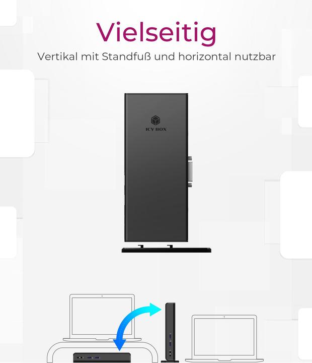 Produktbild Icy Box IB-DK2241AC - USB Type-A 3.0 Multi Dock (USB-B, 11 Ports)