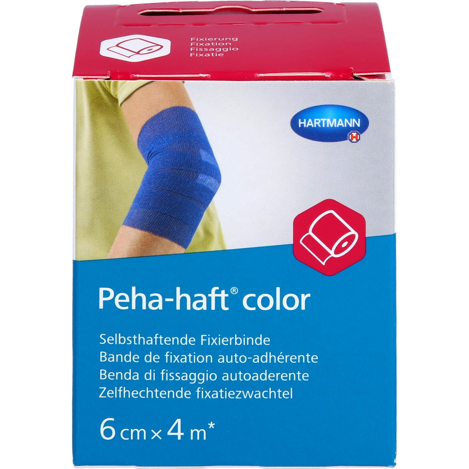 Thumbnail - Hartmann, Verbandsmaterial, PEHA-HAFT Color Fixierbinde 6 cmx4 m blau, 1 St BIN