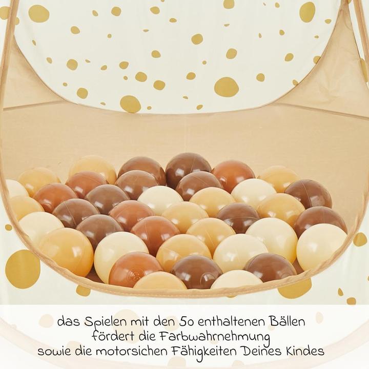 Produktbild Bieco Pop up Spielzelt und Bällebad Dots mit 50 Bällen