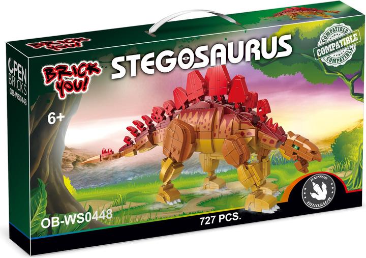 Actual product image Open Bricks DINOSAUR OB-WS0448 Stegosaurus kit