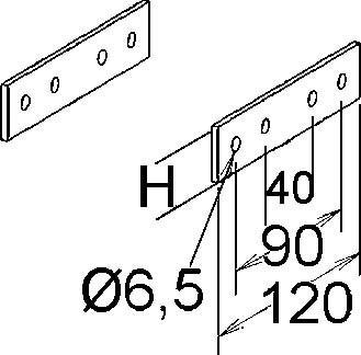 Immagine prodotto Niedax Connettori di testa in PRFV (12 cm)