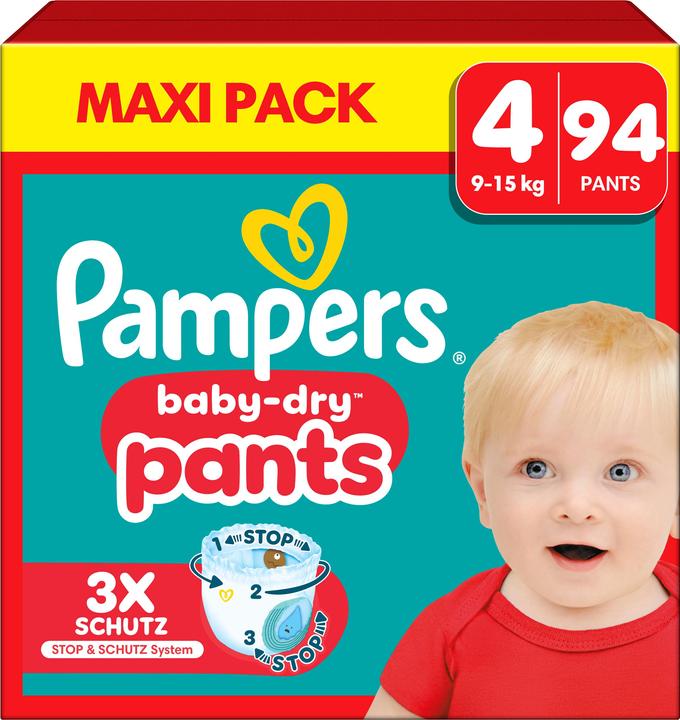 Productafbeelding Pampers Baby-Dry Pants (Gr. 4, Halfjaarlijks pakket, 94 Stuk)