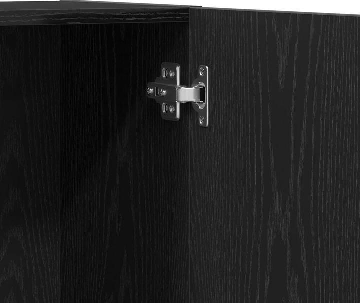 Produktbild vidaXL Büroschrank Schwarz Eiche 60x32x190 cm Holzwerkstoff (60 x 32 x 190 cm)