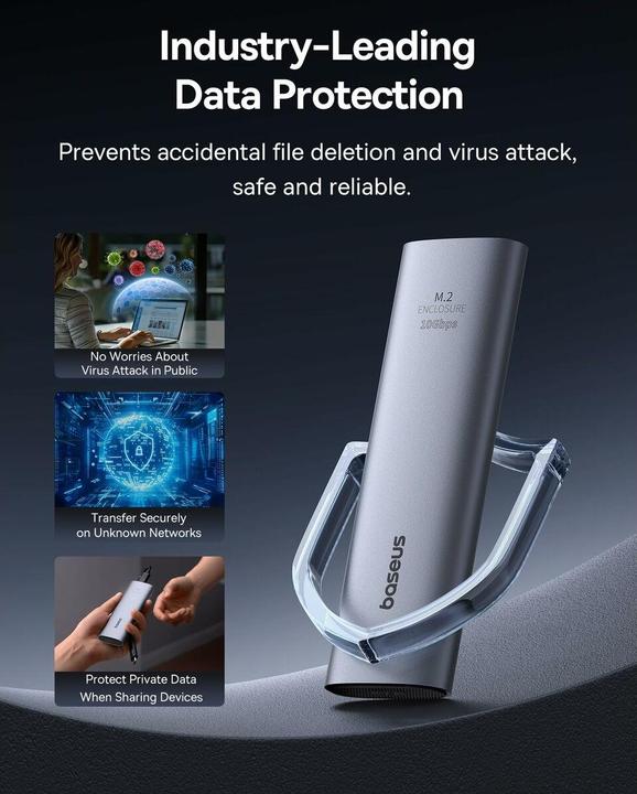 Produktbild Baseus FlyJoy Series SSD-Gehäuse (M.2 NVMe) Space Grau (M.2)
