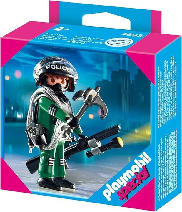 Image du produit Playmobil SEK Polizist mit Gewehr, Wurfanker