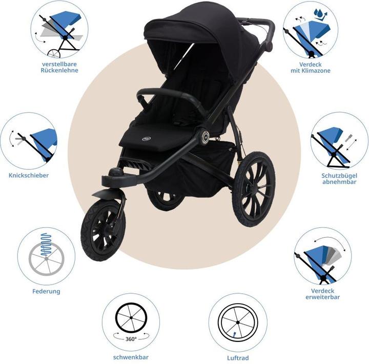 Produktbild Fillikid Buggys & Sportwagen Jogger & Sportwagen Run bis 22 kg belastbar