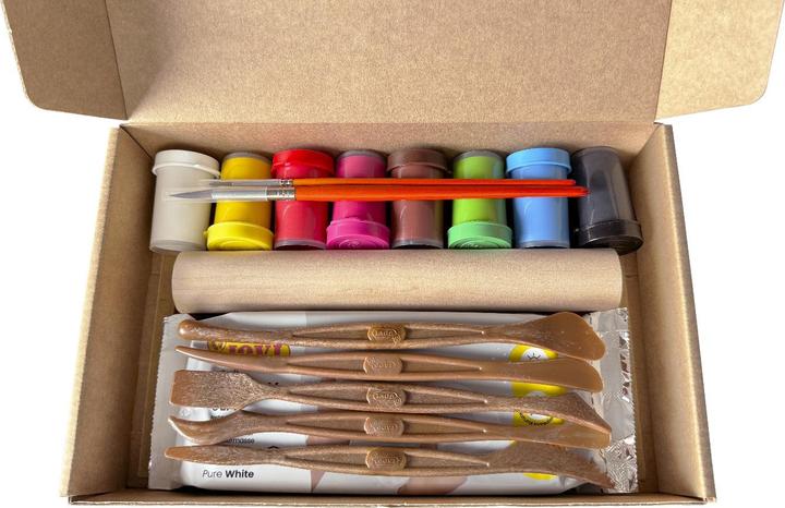Image du produit Jovi Pâte à modeler DIY Air Dry oiseaux multicolore