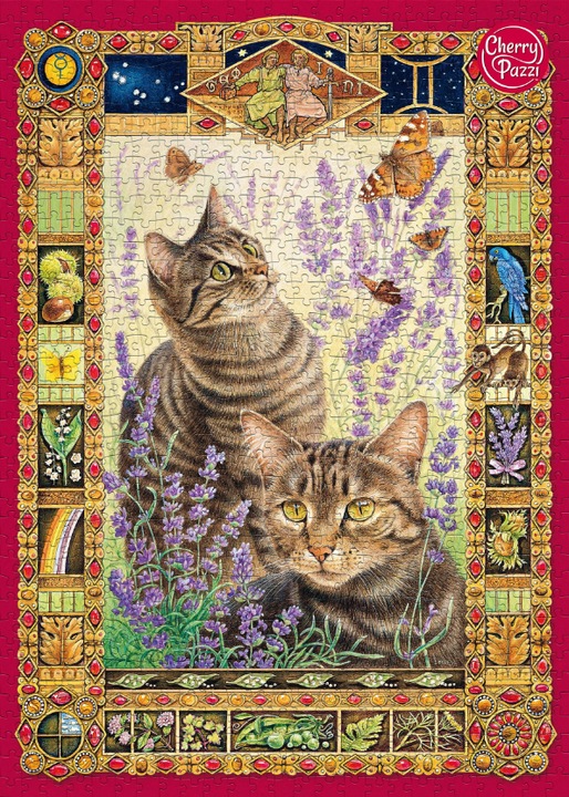 Productafbeelding Cherry Pazzi Puzzel katten 1000 stukjes (1000 onderdelen)