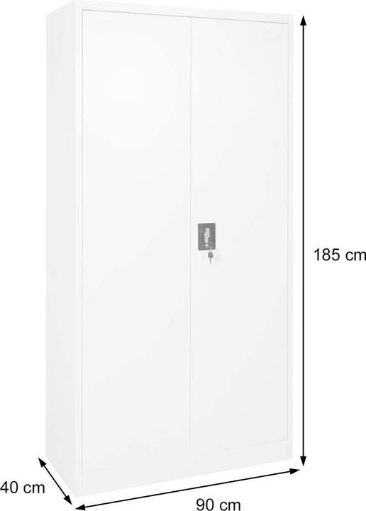 Produktbild JOHN316 Aktenschrank Stahlschrank (90 x 40 x 185 cm)