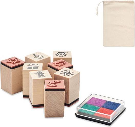 Produktbild MidOcean aus Holz StempelSet Stampie (8erPack)