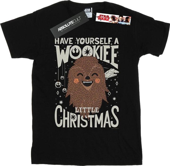 Actual product image Star Wars Boys Wookiee Little Christmas T-Shirt (116)