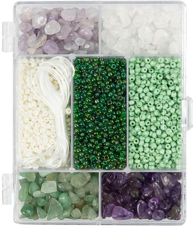 Immagine prodotto Creativ Company Perlen-Set Kristalle, Sortierte Farben, Packungsgrösse