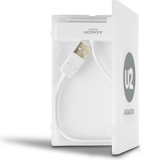 Image du produit Axagon ADSA-1S6 Adaptateur SLIMPort, USB 2.0, 2.5" SSD/HDD, SATA - avec boîtier (2.5")