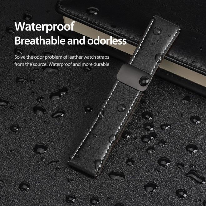 Produktbild Dux Ducis YA Series Echtleder Armband (20 mm, Echtleder, 20mm Anstossbreite, Galaxy Watch6, Galaxy Watch3 (41mm), Gear S2 Classic)