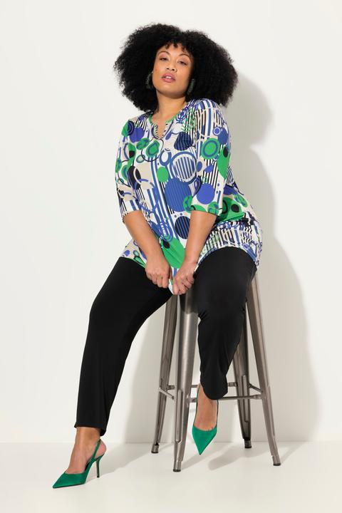 Produktbild Ulla Popken Longshirt, A-Linie, Tunika-Ausschnitt, 3/4-Arm (58)