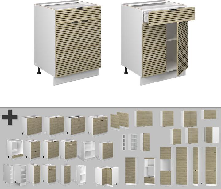 Actual product image Vicco Küchenunterschrank Fame-Line (60 x 82 x 60 cm)