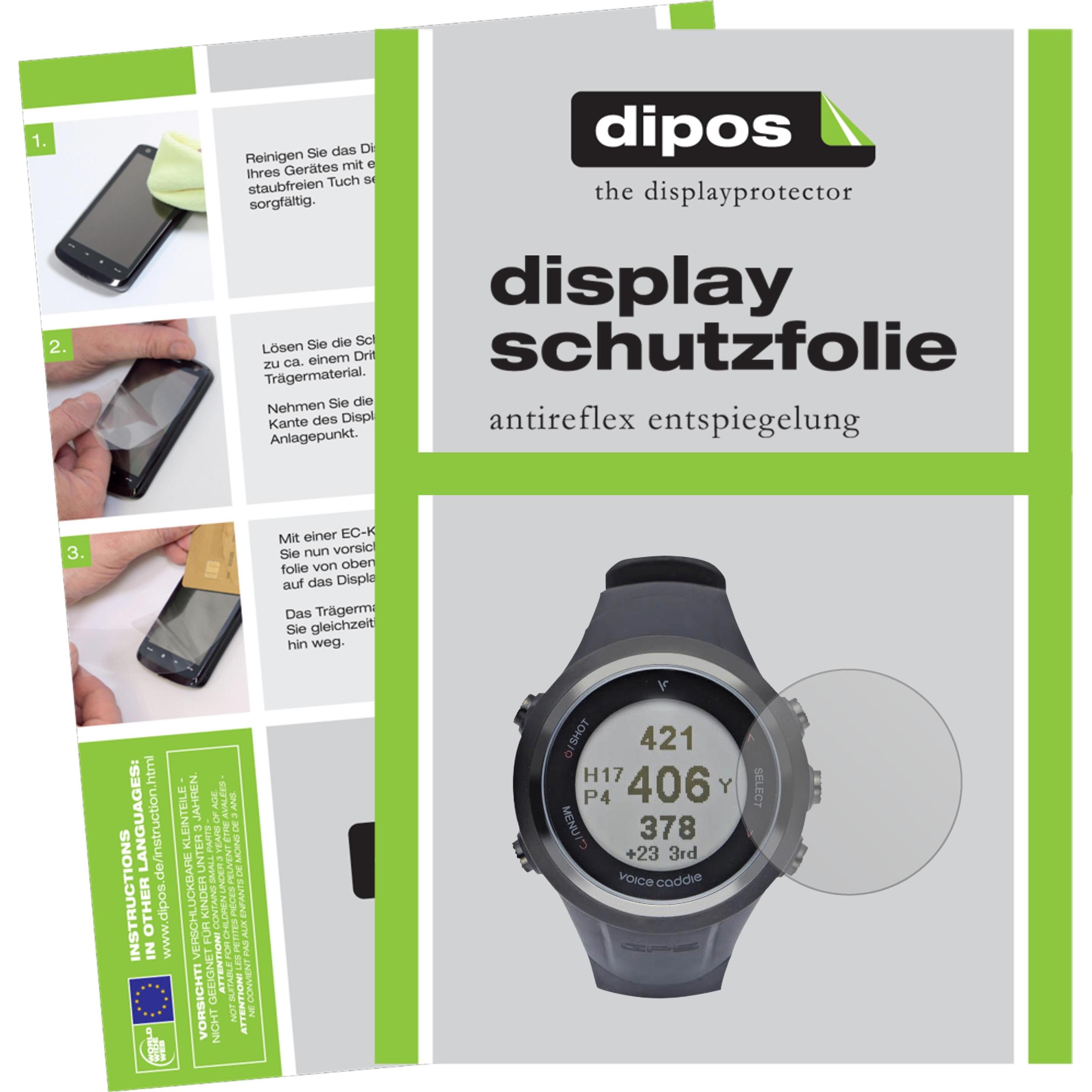 Dipos Displayschutzfolie Antireflex, Smartwatch Schutzfolie, Transparent