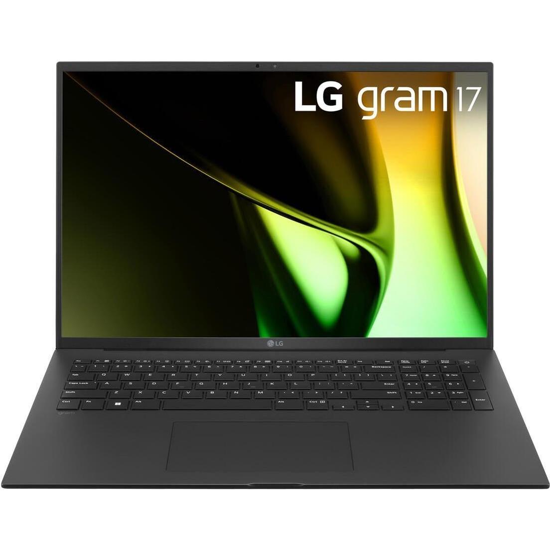 LG 17" 17Z90S-G Notebook I7 16GB LPDDR5x 1TB SSD schwarz W11P (17", Intel Core Ultra 7 155H, 16 GB, 1000 GB, DE), Notebo...