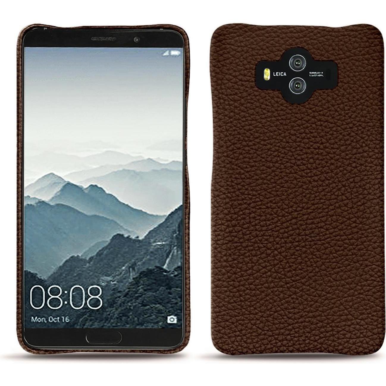 Noreve Lederschutzhülle (Huawei Mate 10), Smartphone Hülle, Braun