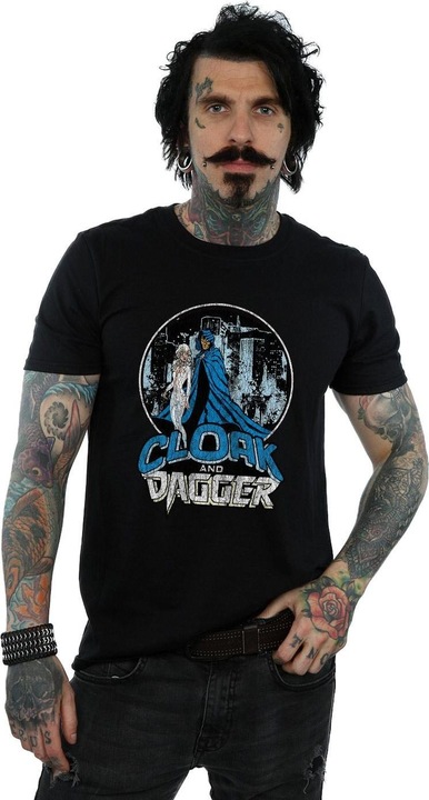 Actual product image Mens Cloak And Dagger Retro T-Shirt (3XL)